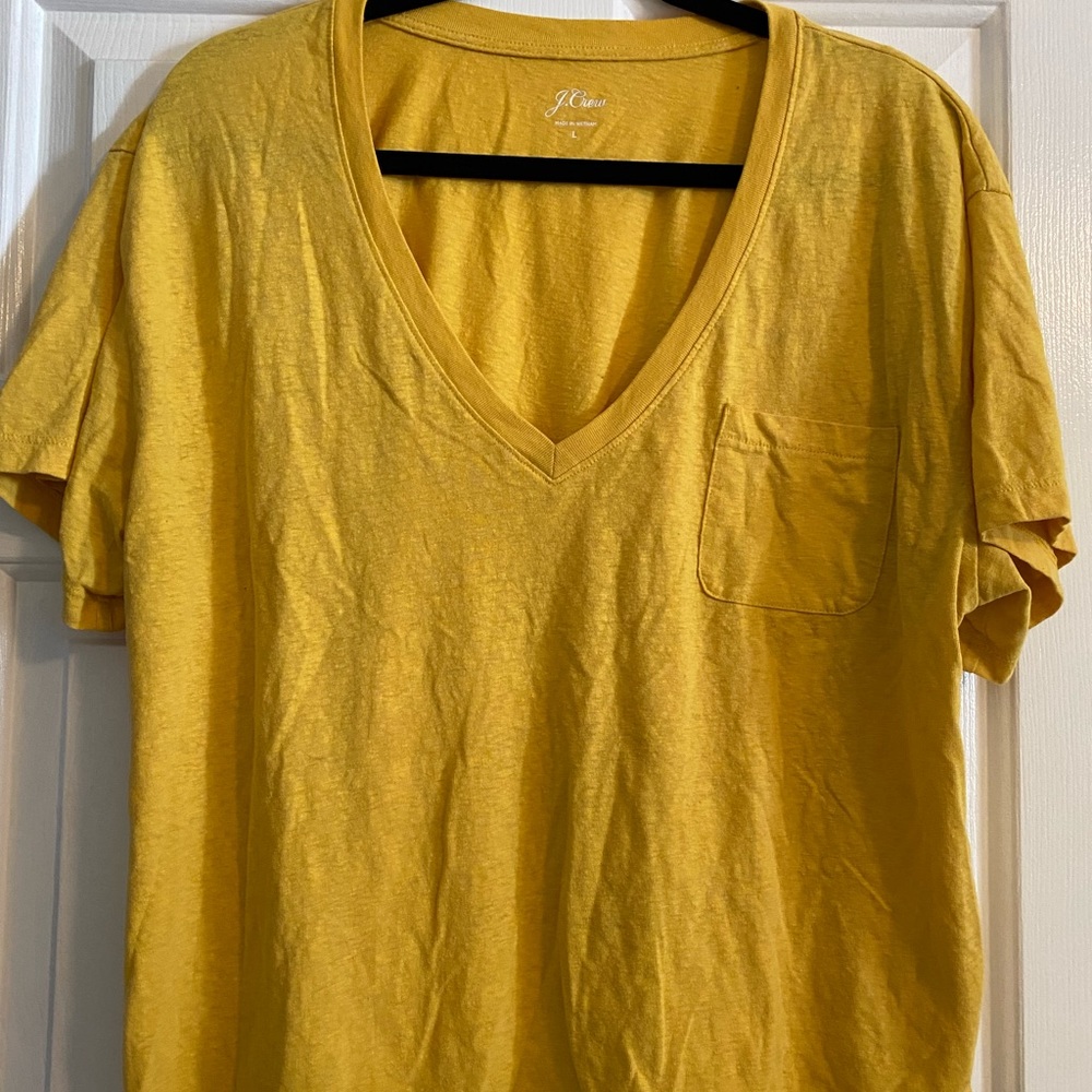 J Crew T-Shirt, Gold